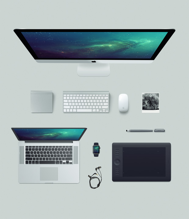 Download Free Mockup Kit Featuring Several Devices Mockup World