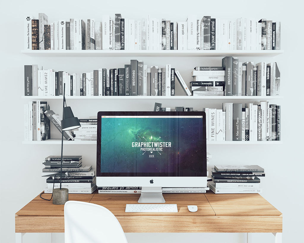 Download Workspace iMac Mockup | Mockup World