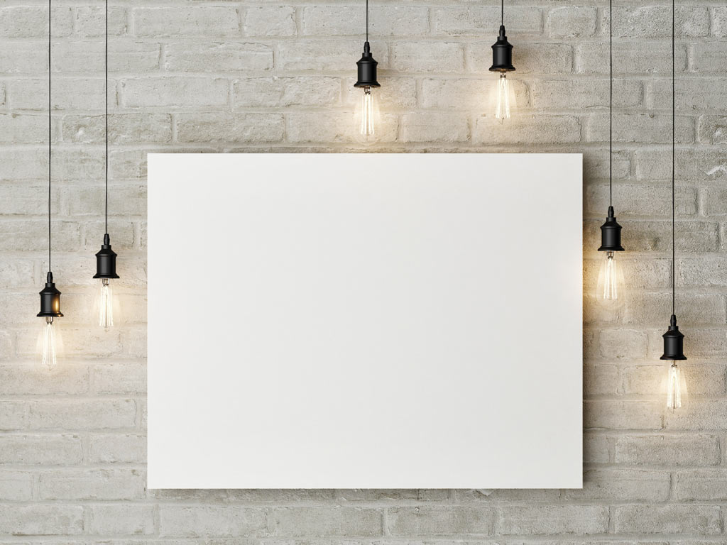 Free Living Room Painting Wall Canvas Mockup Psd