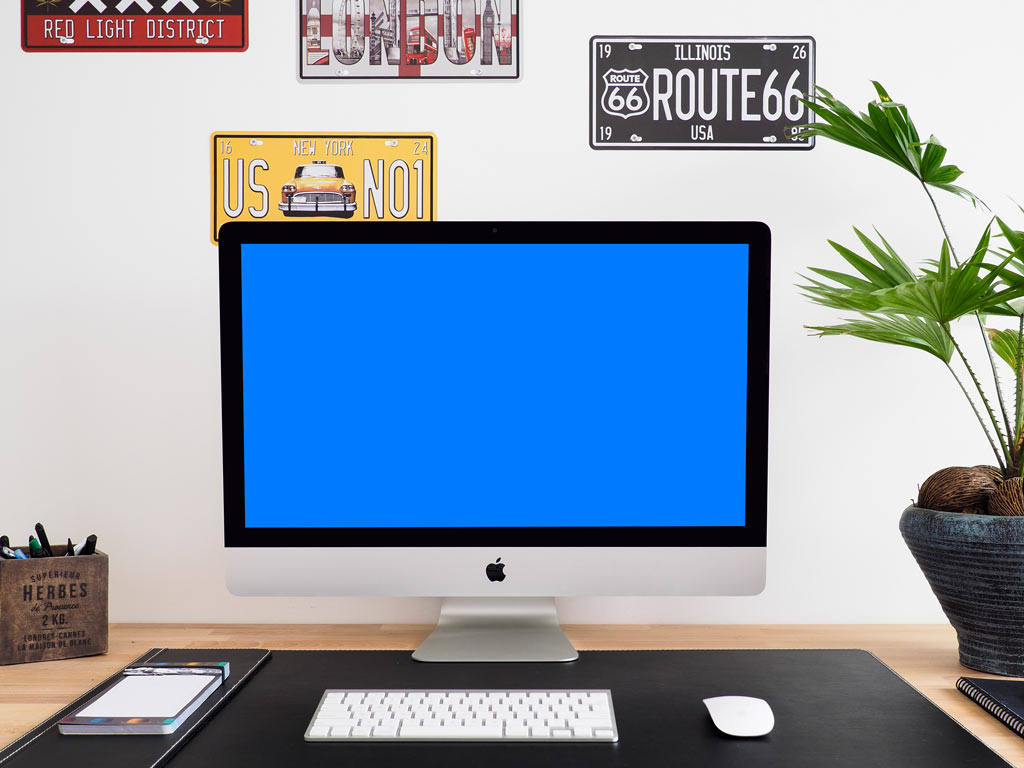 Imac In Home Office Mockup Mockup World