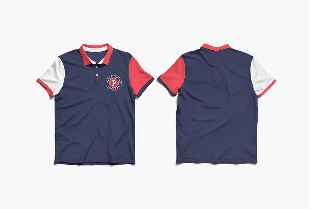 Download Polo Shirt (front and back) Mockup | Mockup World