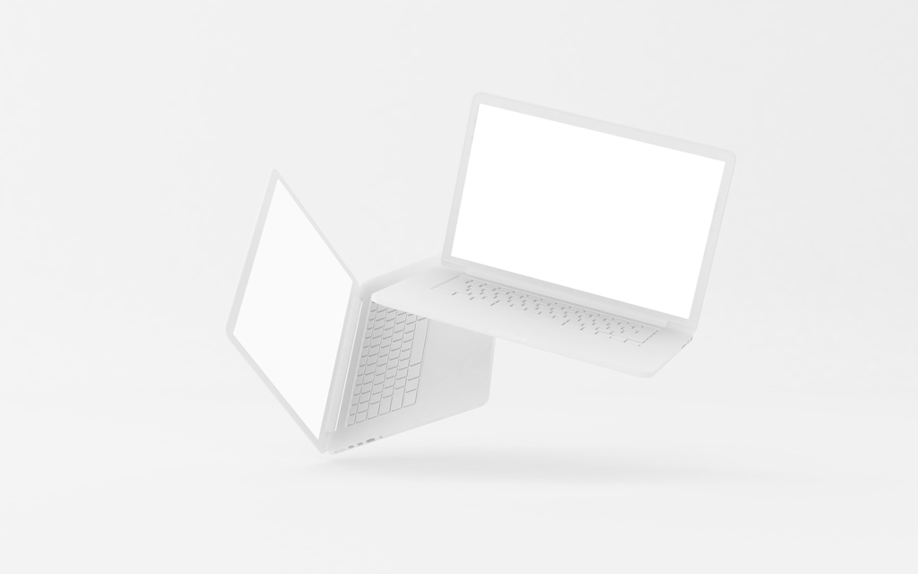 Floating Clay MacBooks Pro Mockup | Mockup World