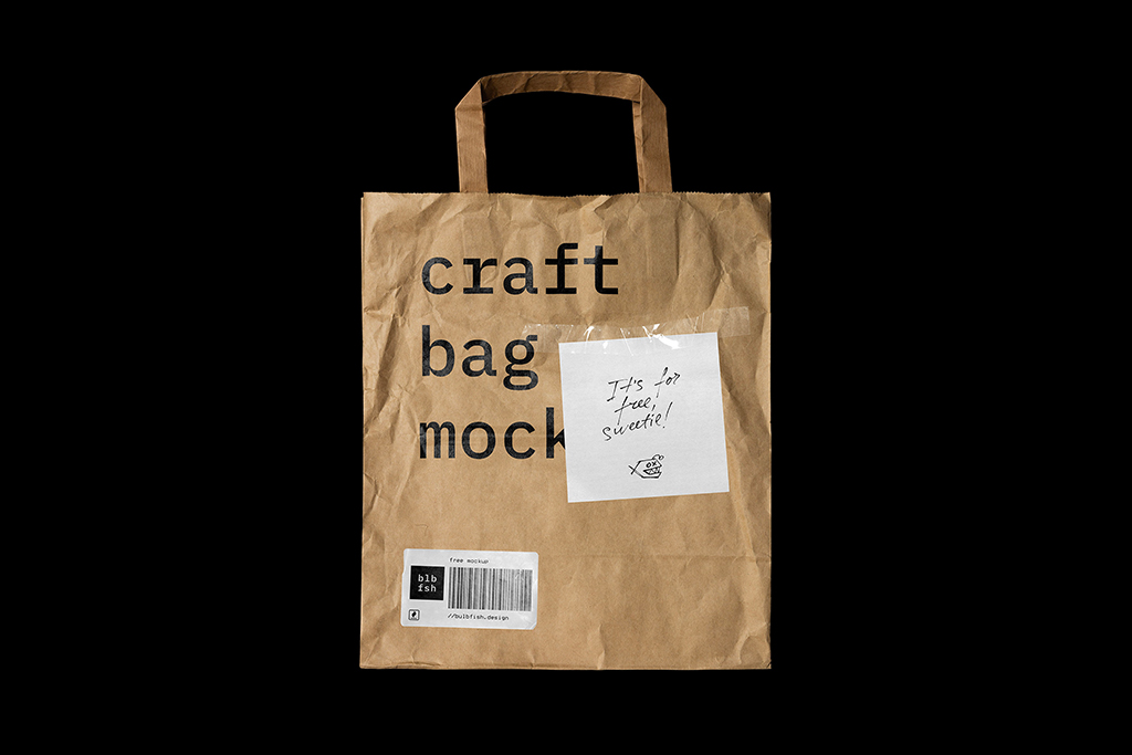 Free Craft Paper Bags Mockup (PSD)
