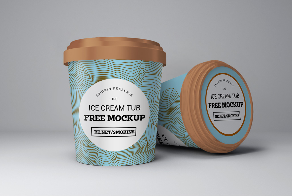 Download Ice Cream Tubs Mockup | Mockup World