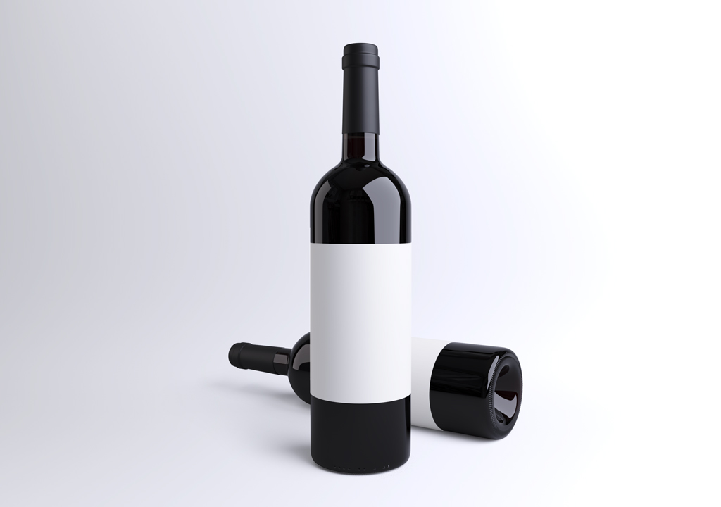 Download Red Wine Bottles with Labels Mockup | Mockup World