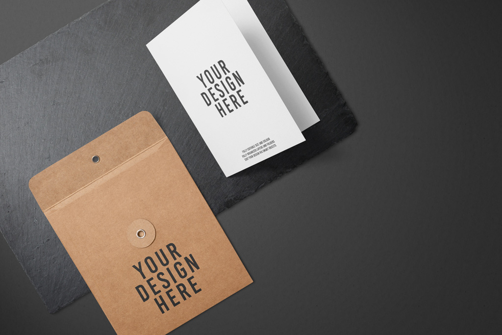 Download Greeting Card and Envelope Mockup | Mockup World