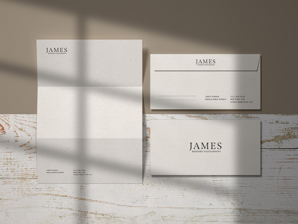 Letter and Envelopes Mockup - Mockup World