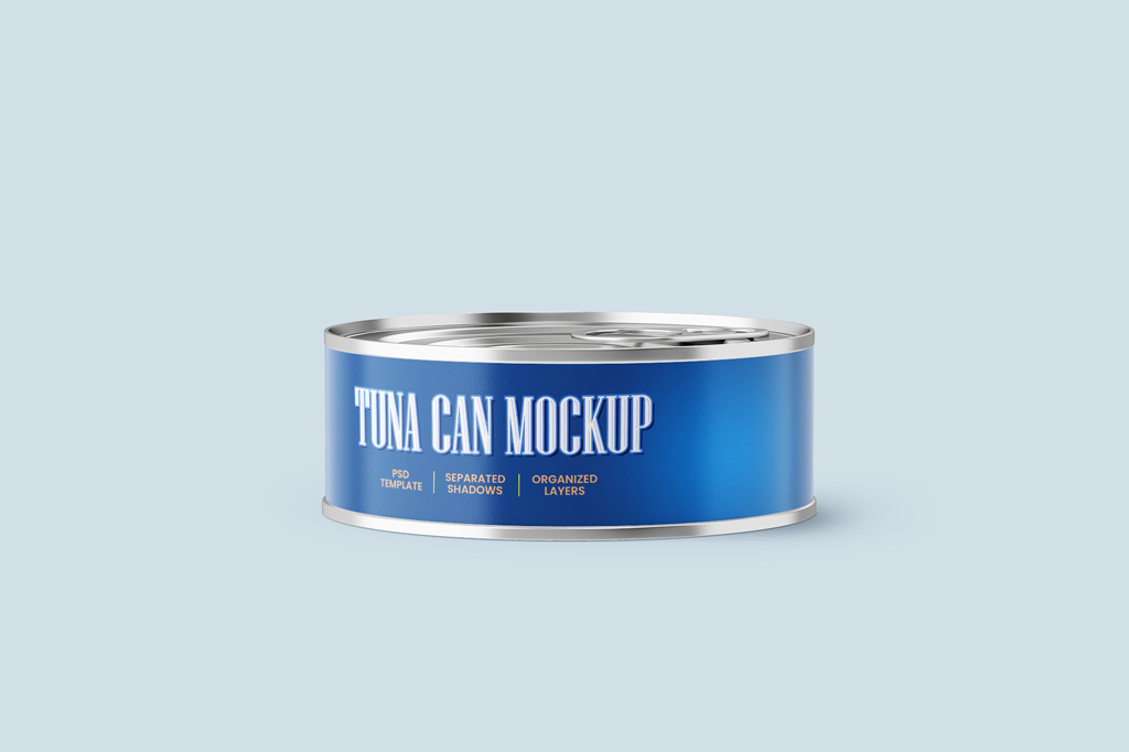 Can of Tuna Mockup - Mockup World