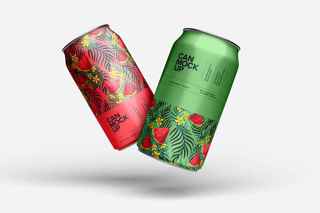 330 ml Can Mockup - Mockup World