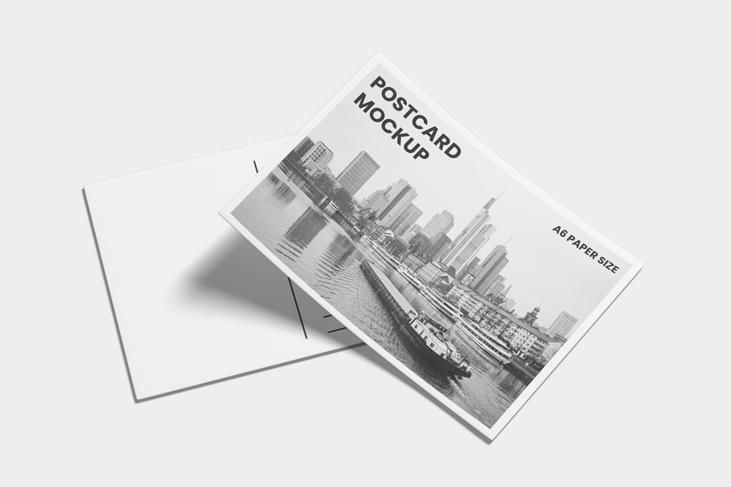 Postcard Free Mockup — Free Mockup World