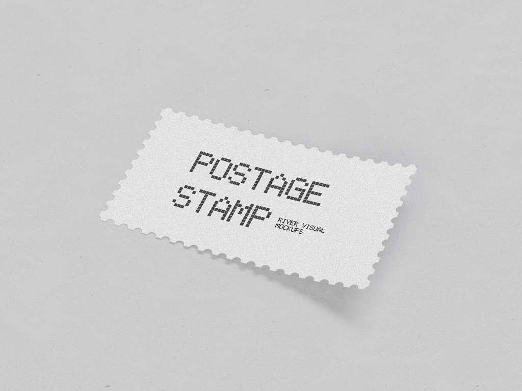 Free Postage Stamp Mockup (PSD)