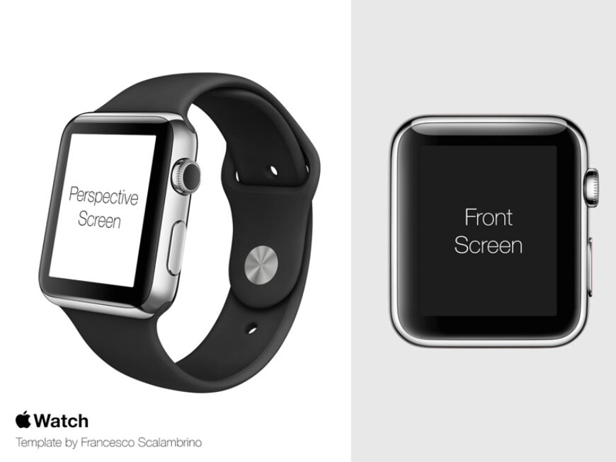 Apple Watch Template PSD - Mockup World