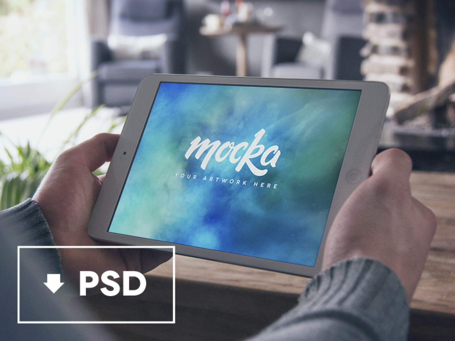 Download iPad Air Hands On Mockup | Mockup World