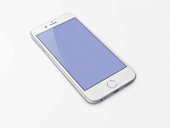 White iPhone 6 Mockup - Mockup World