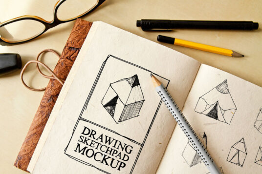 Download Drawing Sketch-Pad (A5) Mockup | Mockup World