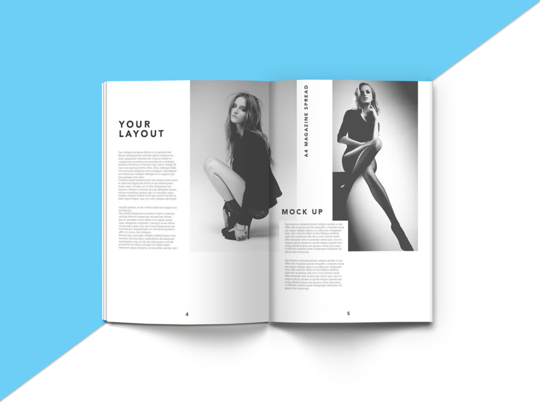 Download A4 Magazine Mockup Bundle | Mockup World