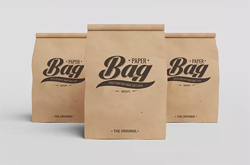 Bundle of Paper Bag Mockups - Mockup World