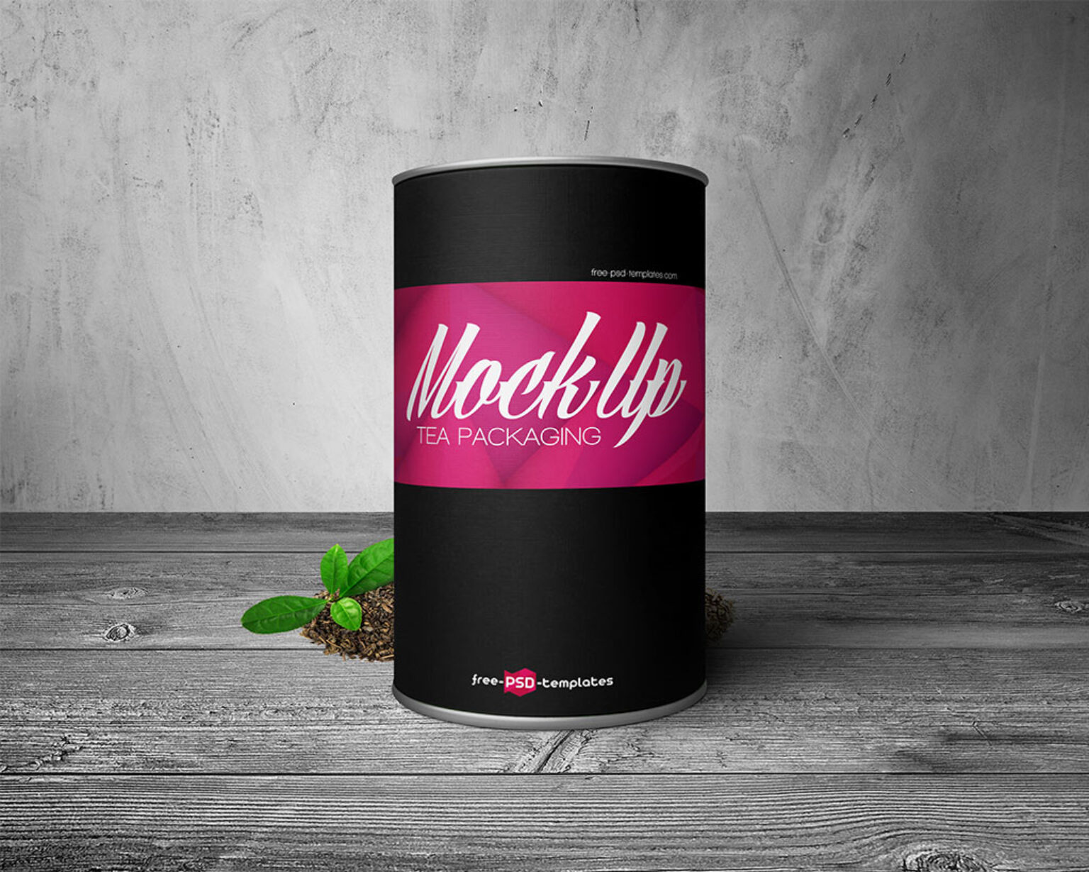 Download Tea Packaging Can Mockup | Mockup World