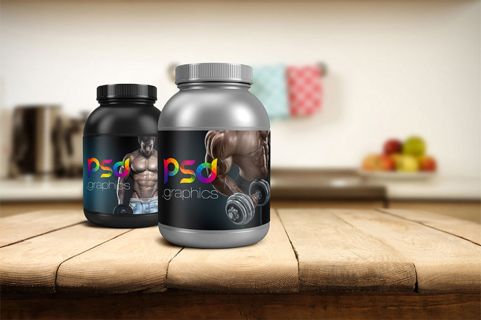 Protein Jar Packaging Mockup | Mockup World