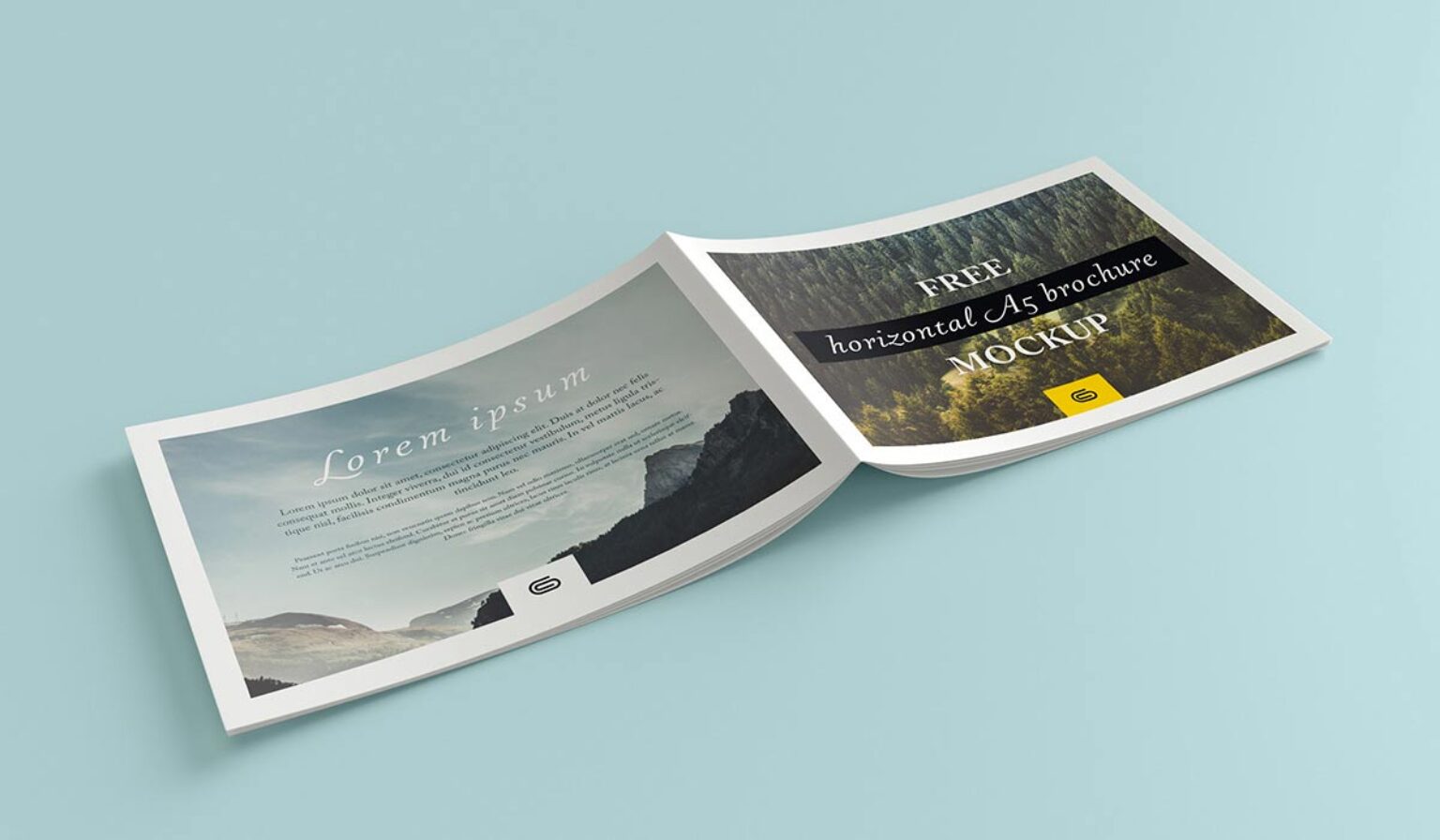 Download Horizontal A5 Brochure Mockup Bundle | Mockup World