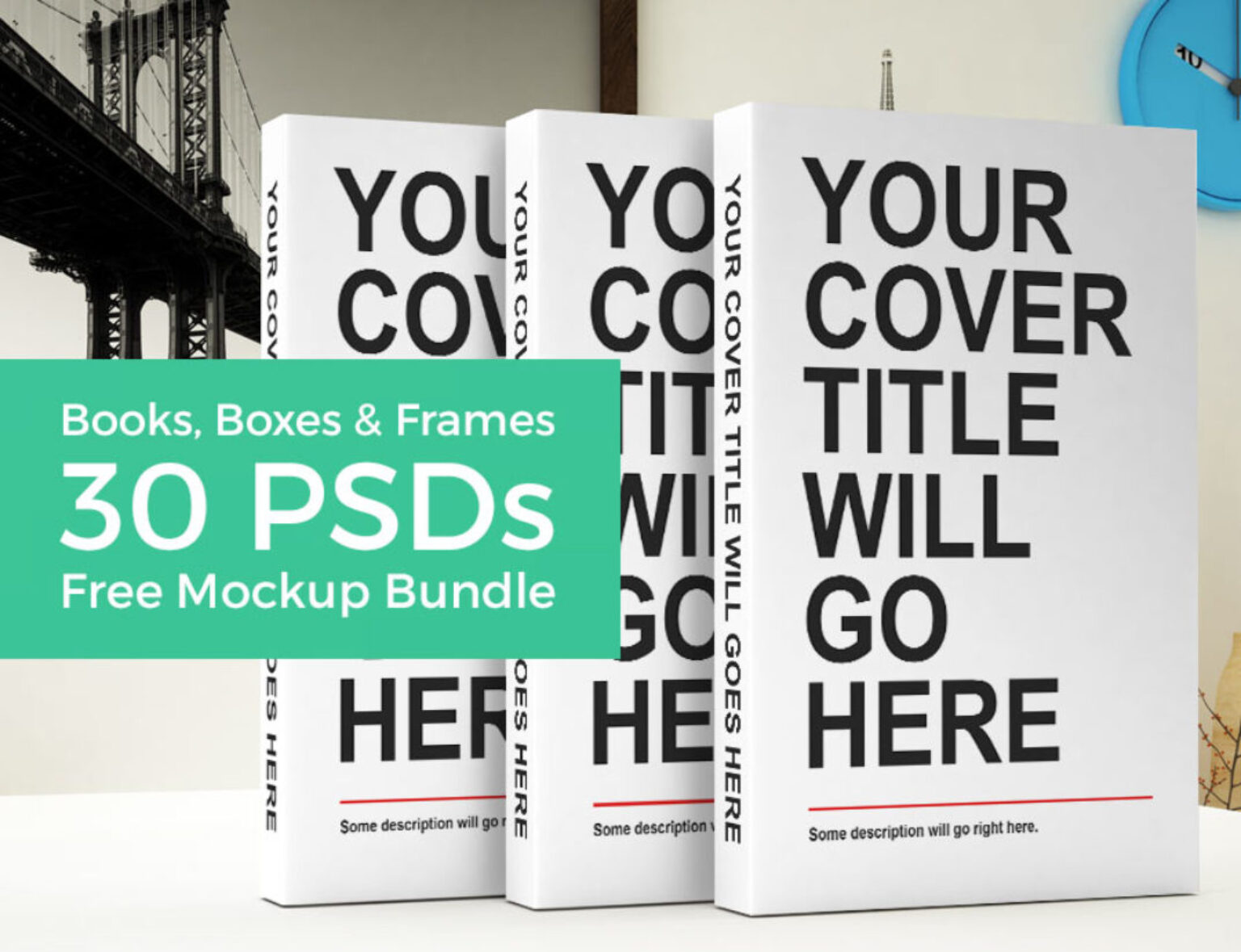 Download Books, Boxes and Frames: 30 PSDs Mockup Bundles | Mockup World