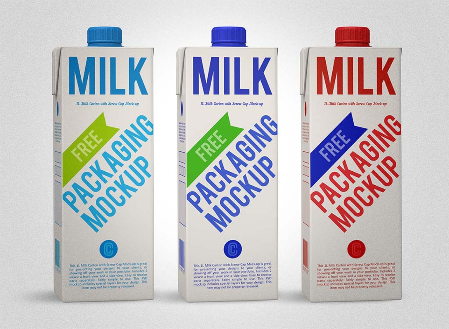 Download Bundle of Milk Carton Mockups | Mockup World