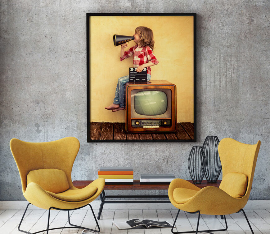 Download Free Living Room Poster Mockup | Mockup World