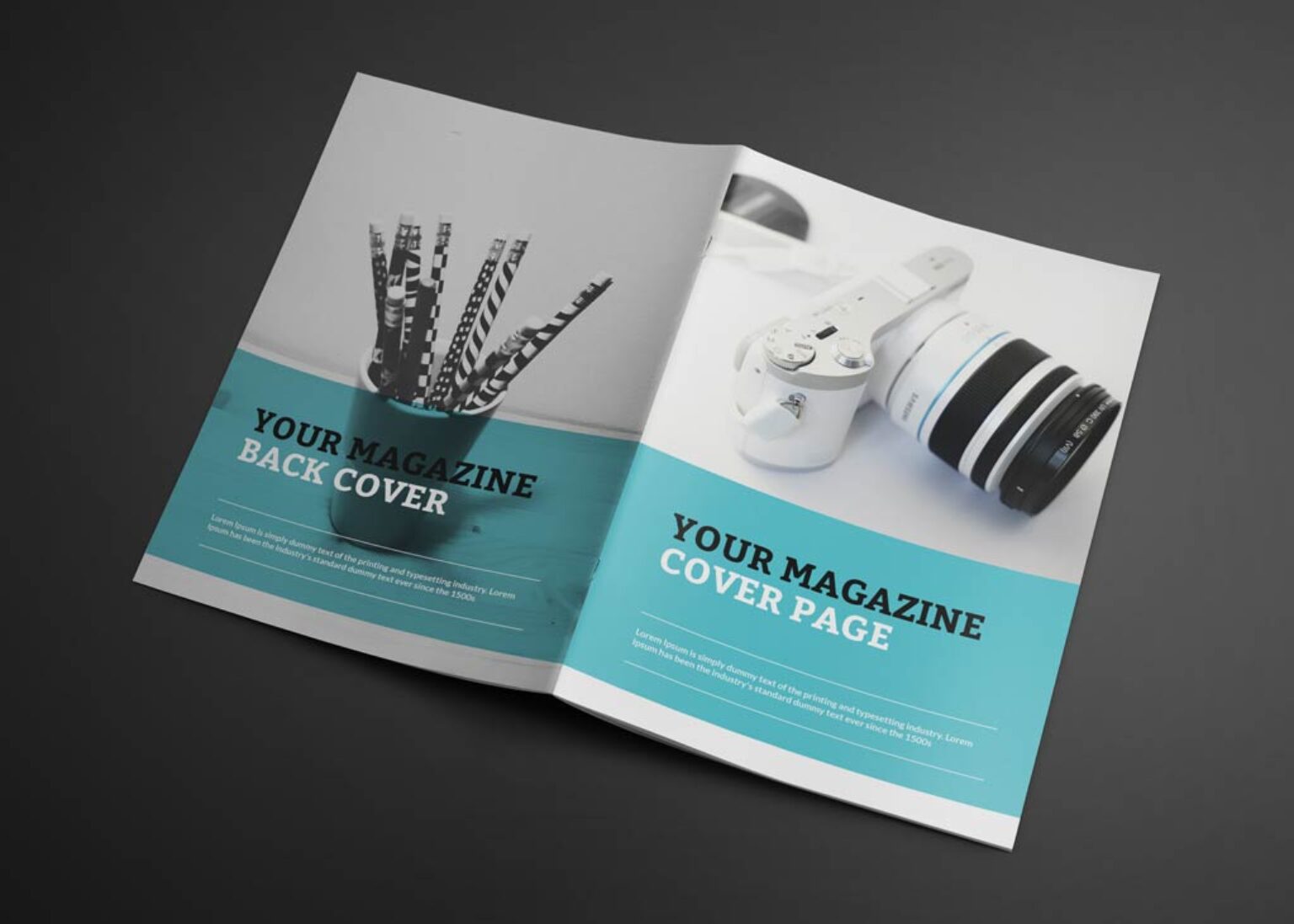 Download Set of photo-realistic Magazine Mockups | Mockup World