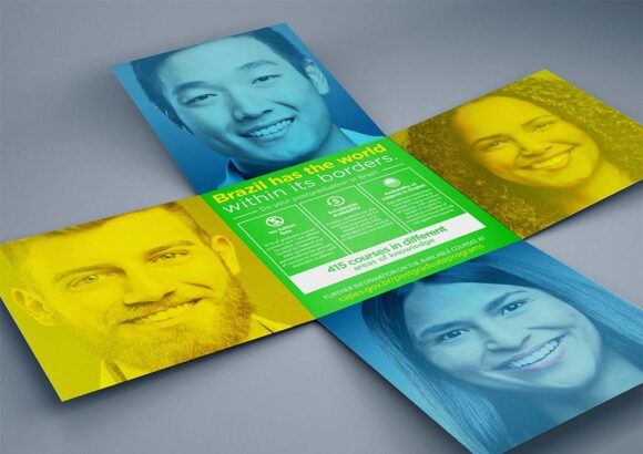 Download Set of Foldable Brochure Mockups | Mockup World