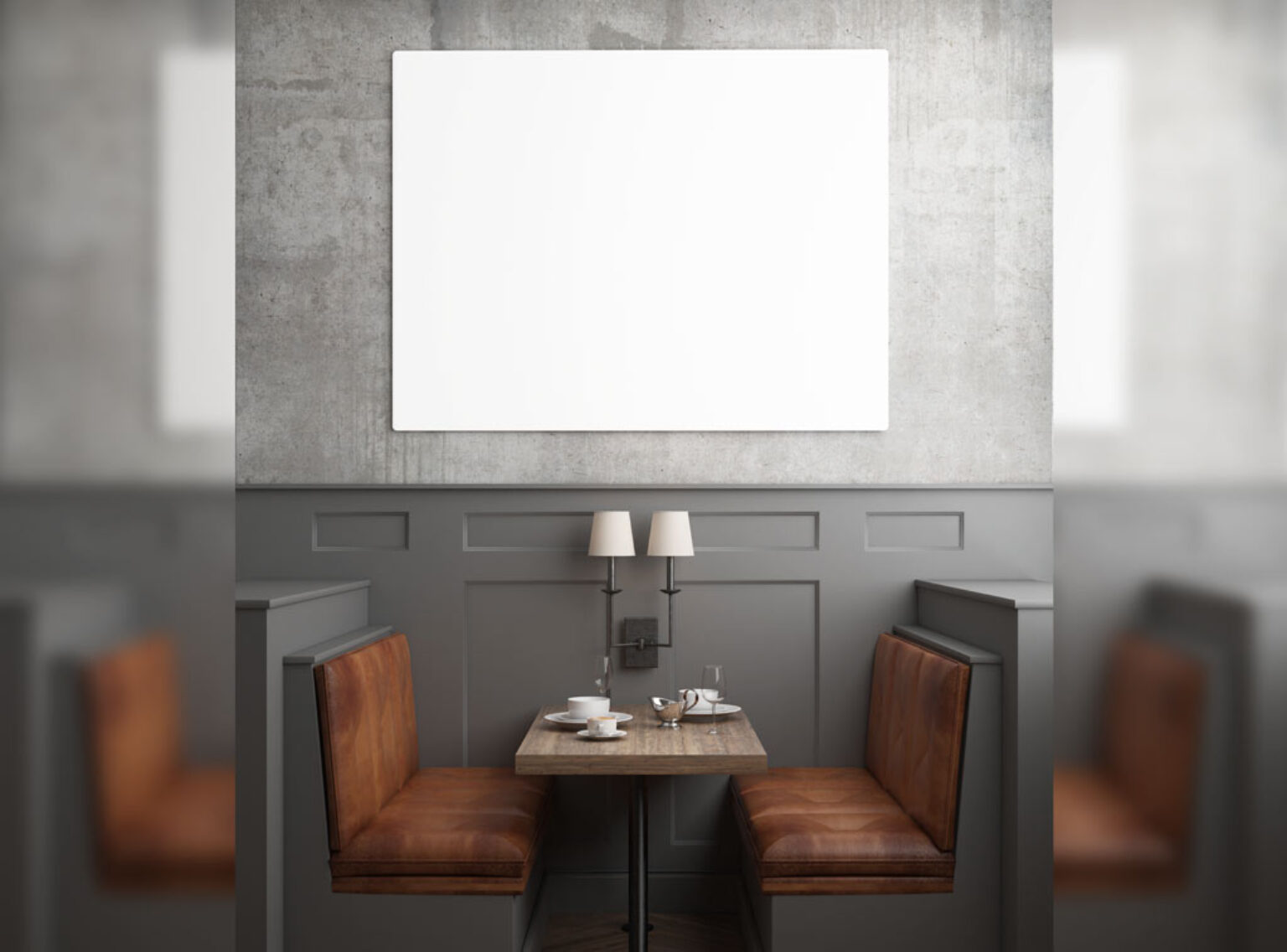 Restaurant Scene Mockup Mockup World