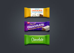 Download Chocolate and Granola Bar Packaging Mockups | Mockup World