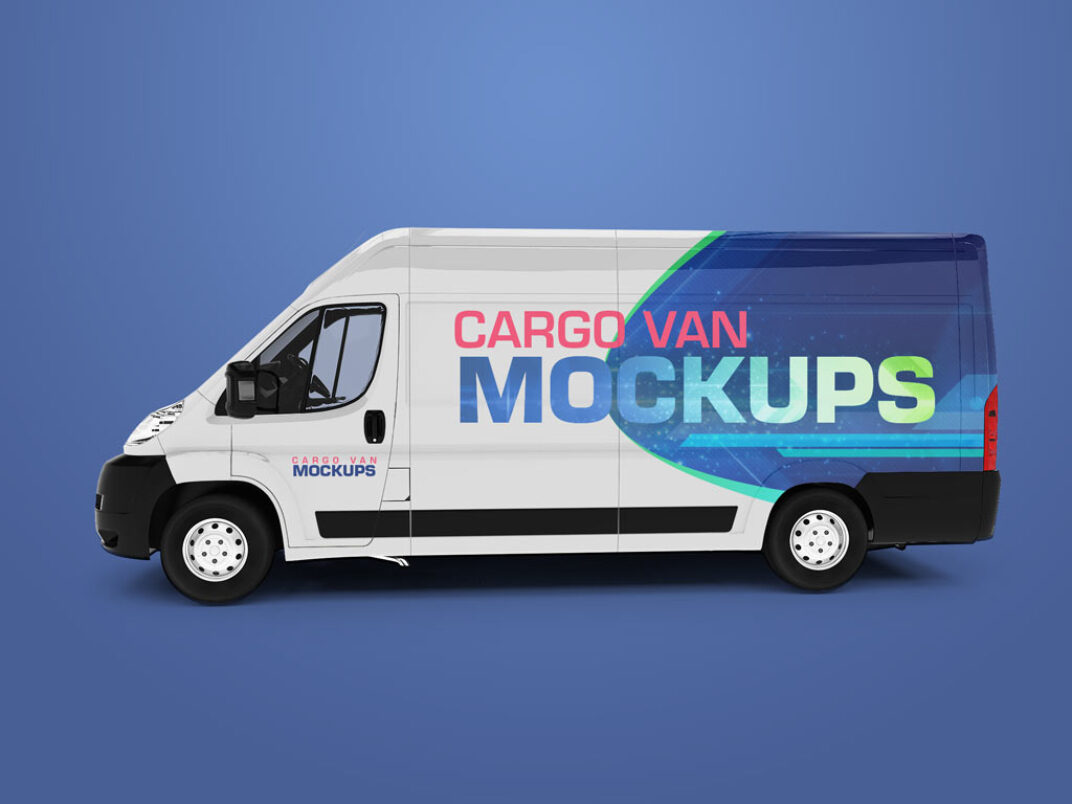 Download Set of Cargo Van Mockups | Mockup World