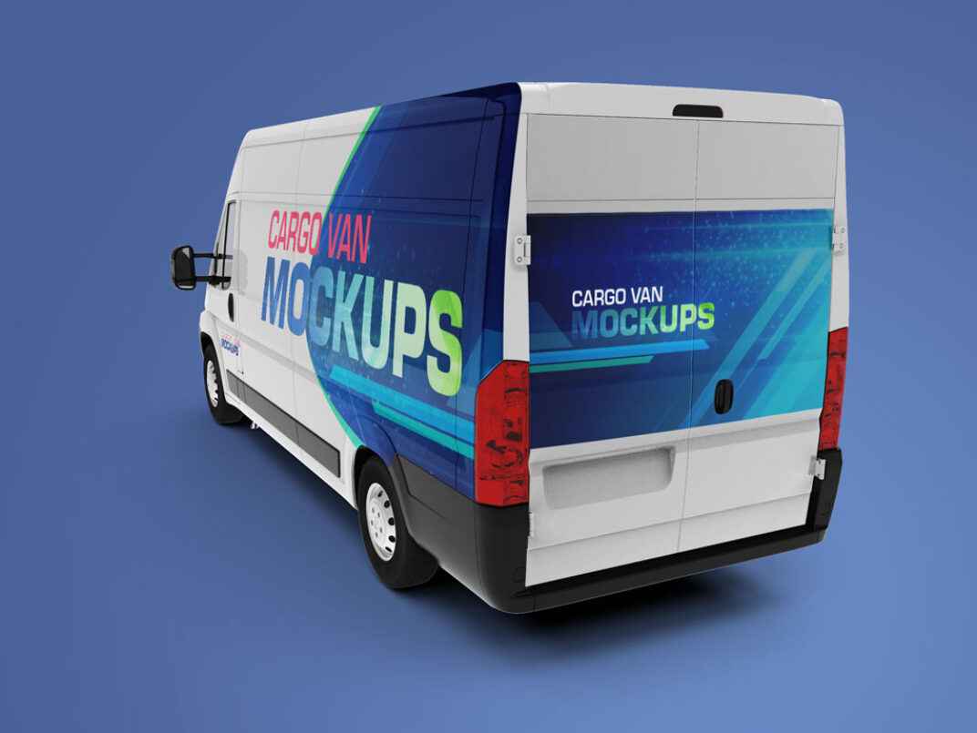 Download Set of Cargo Van Mockups | Mockup World