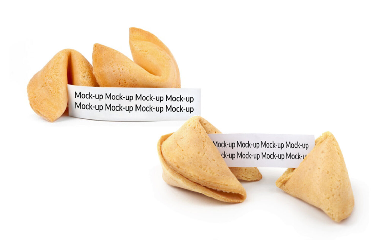 Set of Fortune Cookie Mockups - Mockup World