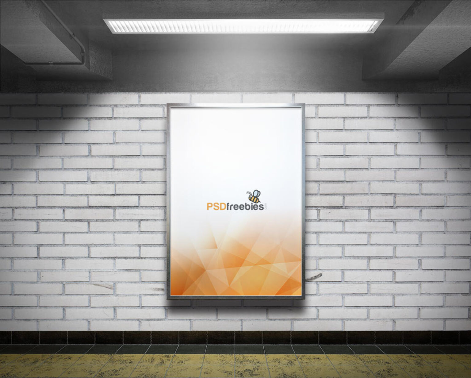 Download Subway Advertising Billboard Mockup | Mockup World