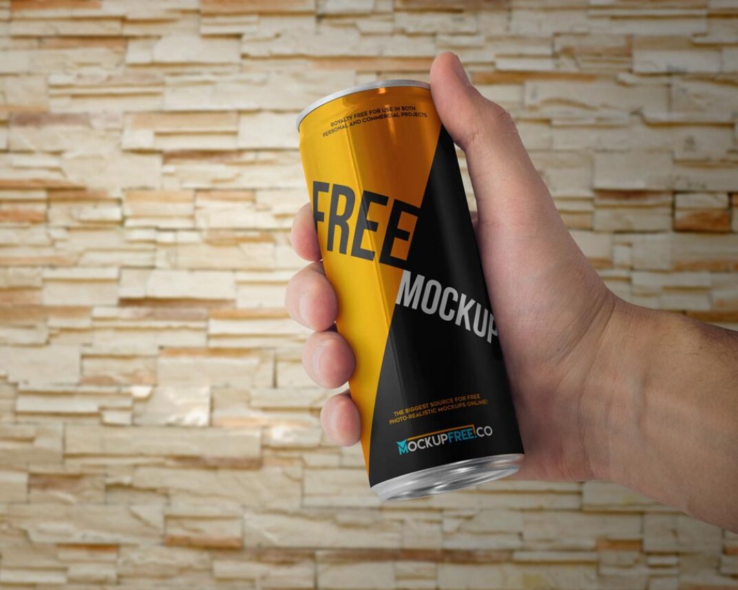 Download Set of Energy Drink Can Mockups | Mockup World