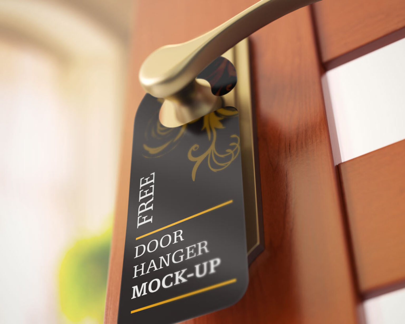 Download Set of Door Hanger Mockups | Mockup World