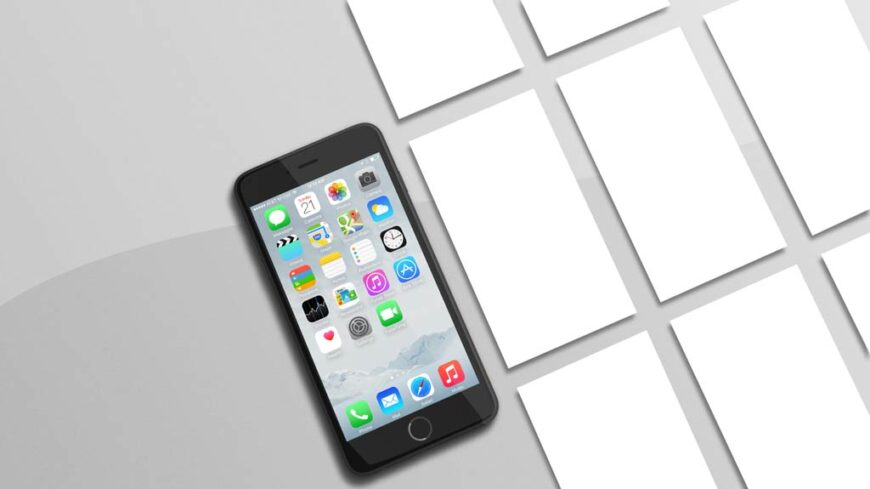 Download iPhone App Showcase Generator Mockup | Mockup World