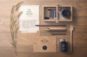 Vintage Mockup Scene Creator Set - Mockup World