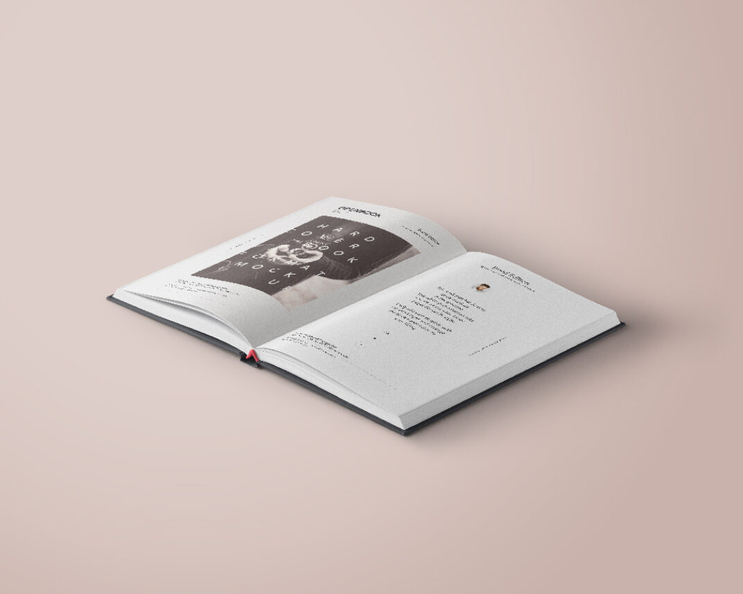 Download Open Hardcover Book Mockup | Mockup World