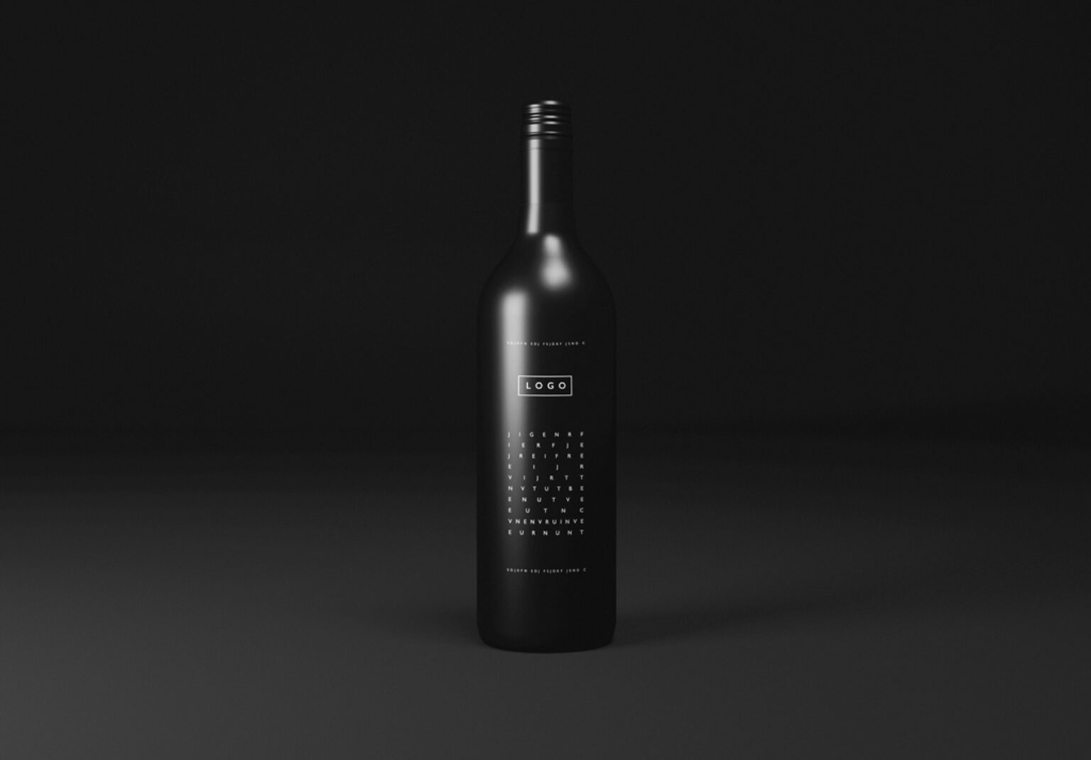 Download Black Wine Bottle Mockup | Mockup World