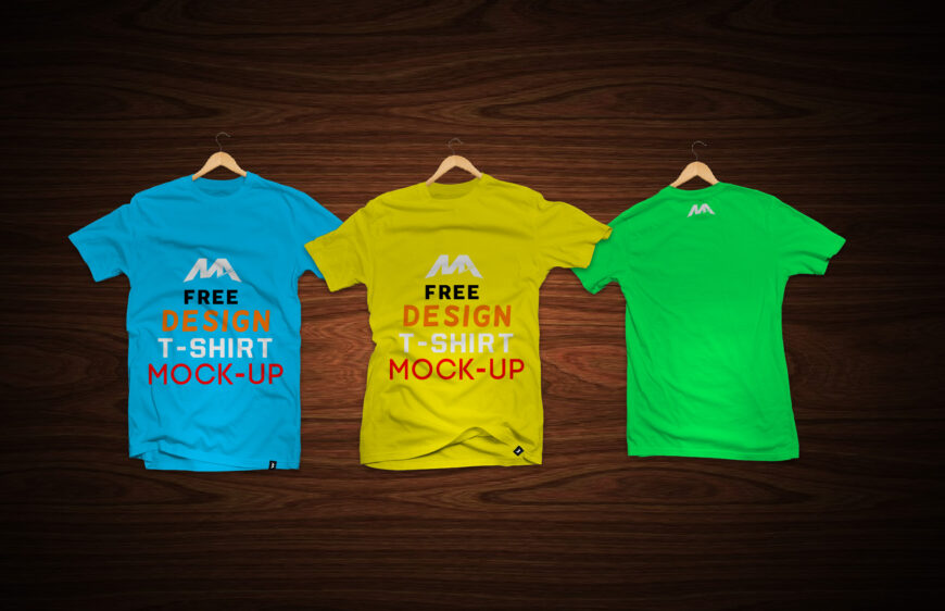 Download T-Shirts with Labels Mockup | Mockup World