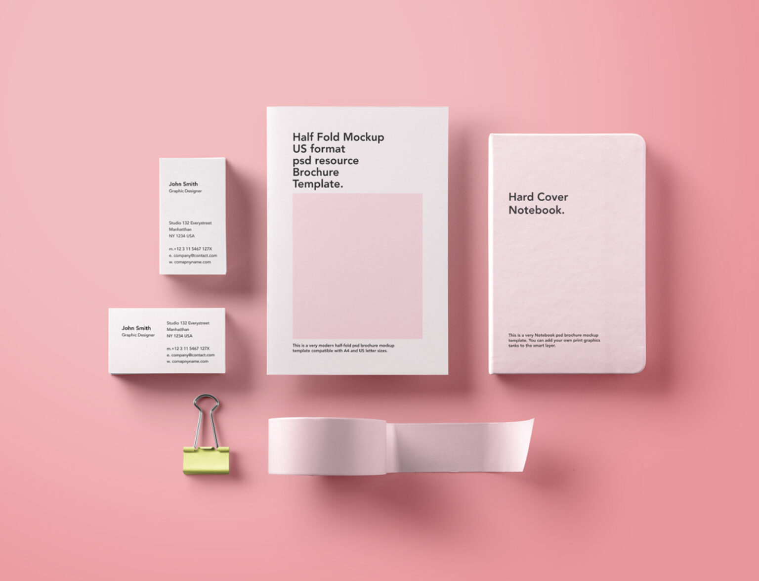 Basic Stationery Mockup Bundle   Mockup World