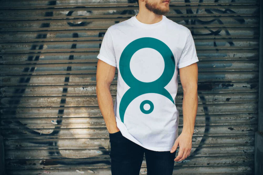 Download Man wearing white T-Shirt Mockup | Mockup World