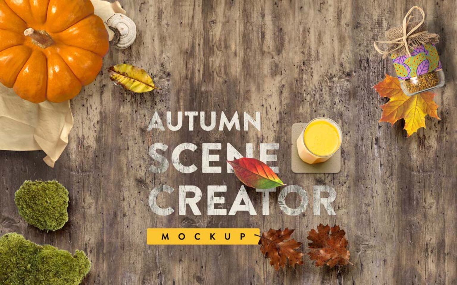 Download Autumn Mockup Scene Generator | Mockup World