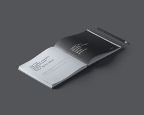 Isometric Hardcover Book Mockup - Mockup World