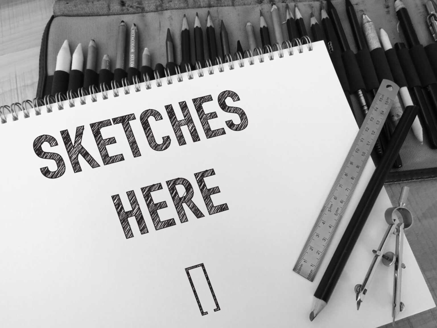 Art Sketchbook Mockup Set - Mockup World