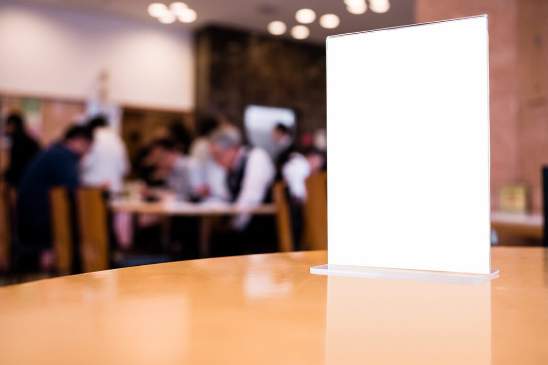 Download Restaurant Menu Card Holder Mockup | Mockup World