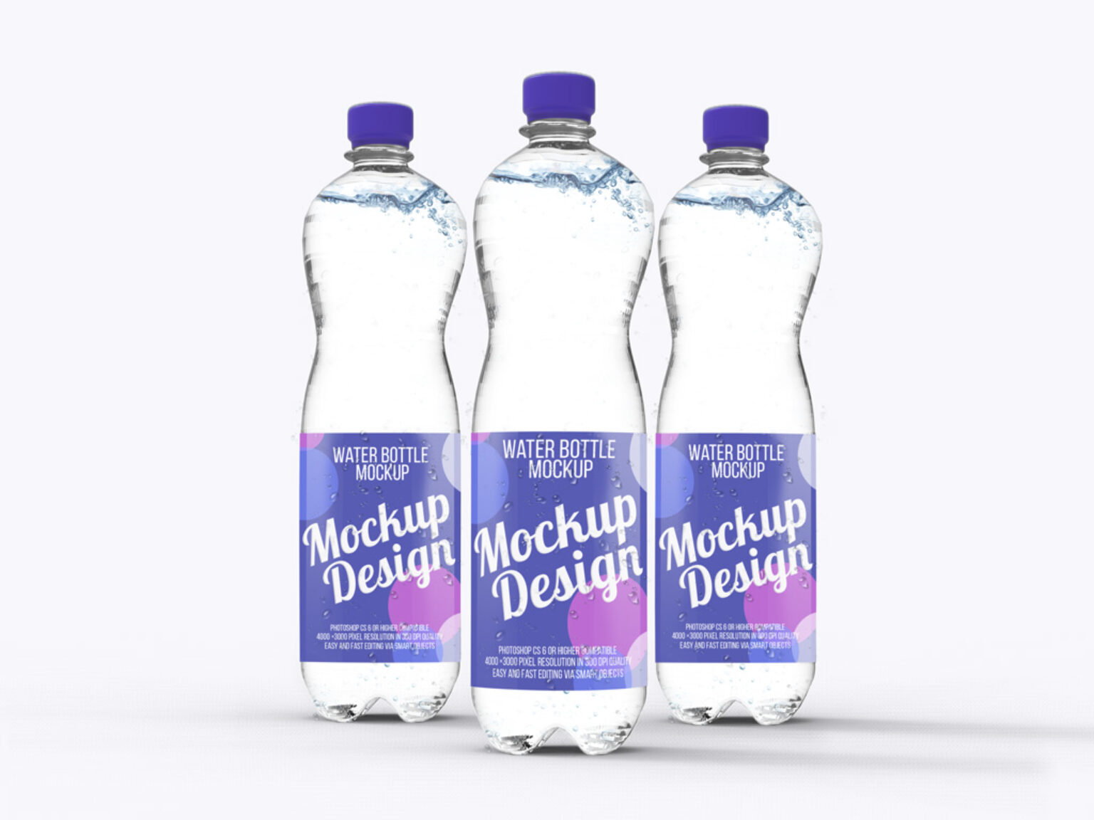 Water Bottle Mockup Set   Mockup World