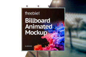 Download Animated Street Billboard Mockup | Mockup World